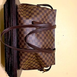 Louis Vuitton Brown Checkered Shoulder Bag